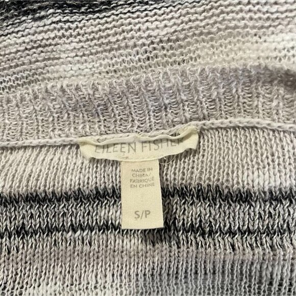 Eileen Fisher Size Small  Top Blouse Long Sleeve Linen Blend Pull Over - Picture 7 of 9